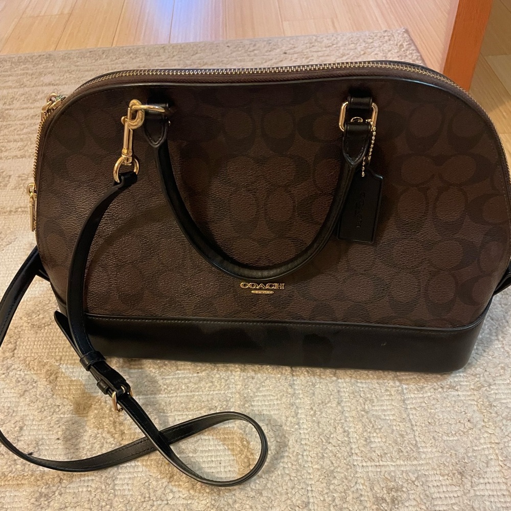 Coach logo crossbody bag